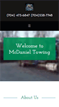 Mobile Screenshot of mcdanieltowing.com